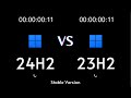 Windows 11 24h2 vs 23h2  speed test which is best for you