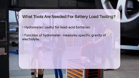 What Tools Are Needed For Battery Load Testing? - Car Performance Pros