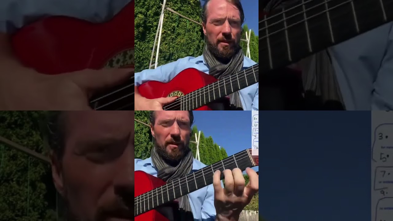 How to Improvise Am triad Jams root position small strings 123 adding the G note Am7 