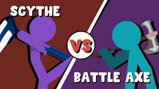Supreme Duelist Stickman Animation: Scythe vs Battle Axe