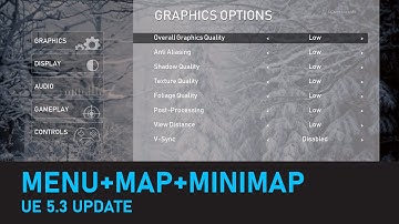Unreal Engine 5.3 - Menu System + Maps and Mini Map System Update