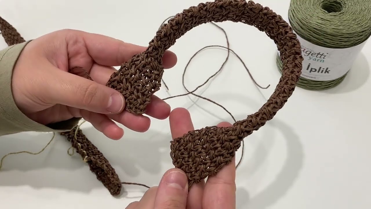 ÇOOOK KOLAY ✅ KAĞIT İP İLE ÖRGÜ ÇANTA SAP- kulp- YAPIMI