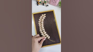 Pista Shell Wall Decor😍 #shorts #diy #homedecor #craft #subscribe #youtubeshorts