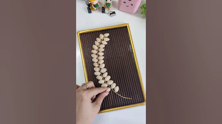 Pista Shell Wall Decor😍 #shorts #diy #homedecor #craft #subscribe #youtubeshorts