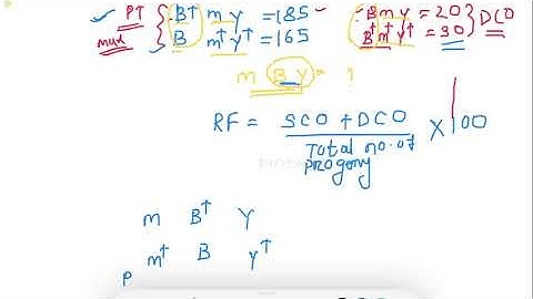 Linkage mapping problem three point cross | CSIR NET  practice//Part 1