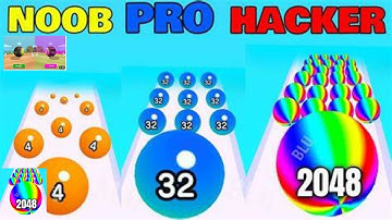 Ball run 2048 - gameplay walkthrough part 1 tutorial levels 1-8 (ios, android #ios #viral