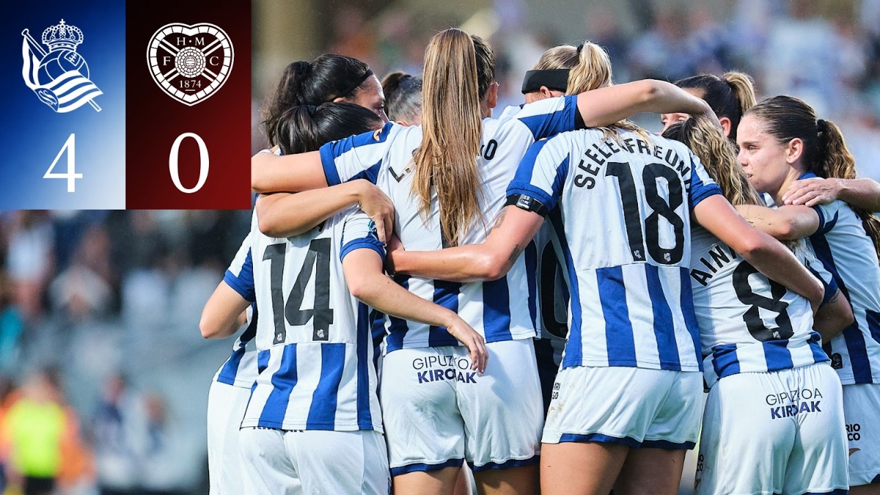 HIGHLIGHTS | Europa Cup 26-27 | Q2 | Real Sociedad 4-0 Heart of Midlothian