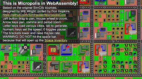 Micropolis Web Demo 1