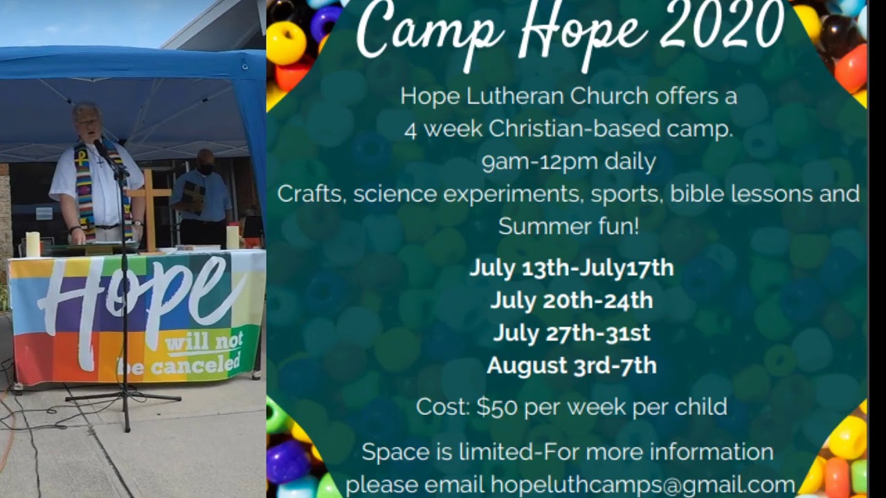 7/26 Worship at Hope Lutheran Church Selden,NY YouTube