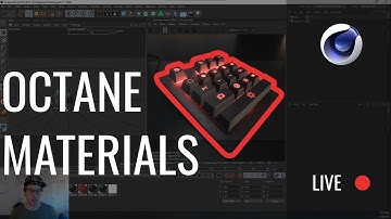 3D Mechanical Keyboard (Part 2) // Mix Materials in Octane