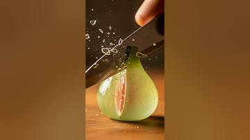 “Slicing a fig … You Won’t Believe the Sound!”#asmr #viralvideo #ai #aiart #satisfying