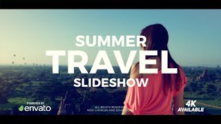 Summer Vacation - Travel Slideshow (Royalty free media for summer videos)