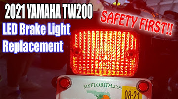 TW200 LED Taillight UPGRADE!! | LED Brake Light Install | 2021 Yamaha TW200
