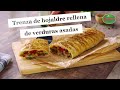 Trenza de hojaldre rellena de verduras asadas - Recetas Buitoni