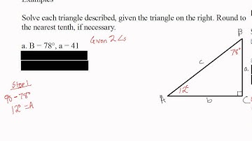 (Trig) 5.5 Solving Right Triangles