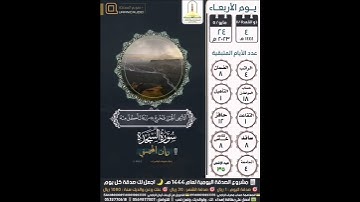 أولم يهدلهم كم أهلكنا من قبلهم من القرون يمشون في مساكنهم... سورة السجدة ٢٦-٢٧ ريان المحيسني