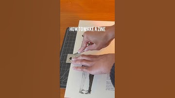 How to make a zine! ⭐️ #zine #art #artist #portraitart #howtomake #drawing #tutorial #bookbinding
