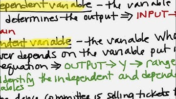 Math 8A Independent vs Dependent Variables; Analyzing Graphs