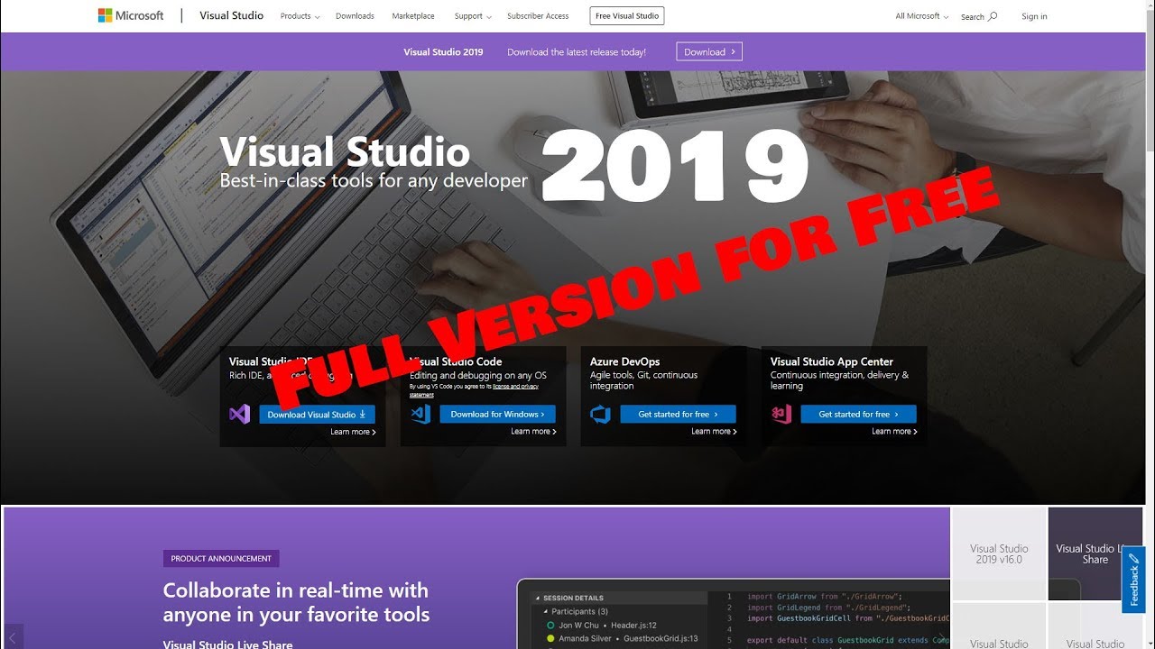 download visual studio professional 2019 price