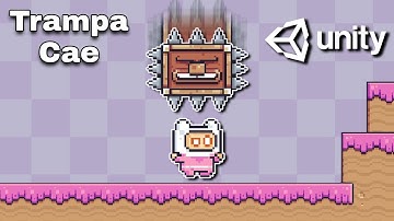 Cómo hacer que un objeto caiga cuando nuestro personaje pasa debajo de él en Unity.