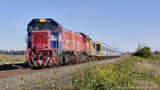 SSR P18 & P17 With Metro Trains Melbourne Xtrapolis Transfer From Ballarat - PoathTV Railways