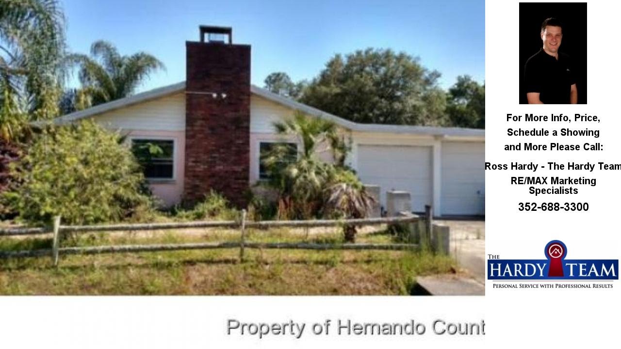 6223 FABER DR, Brooksville, FL Presented by Ross Hardy - The Hardy Team.