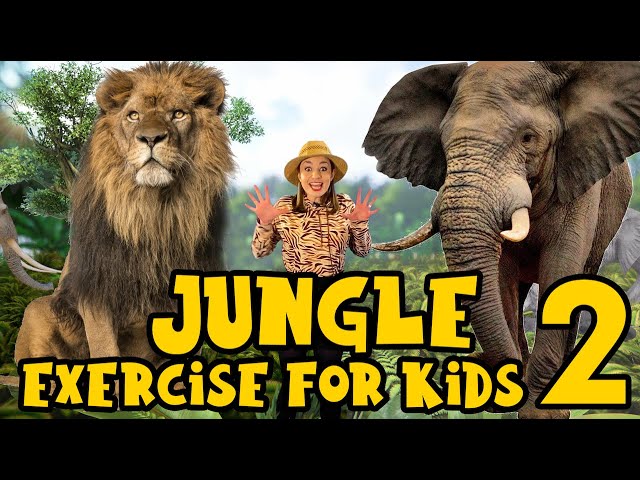 Jungle Exercise for Kids 2 | Learn about Africa and the BIG 5 Animals | Indoor Workout for Children class=