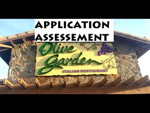 Olive Garden Application Assessment 2017 Educational Purposes