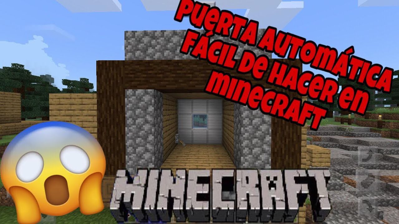 TUTORIAL como hacer una puerta automática medieval con pistones 3x3😱