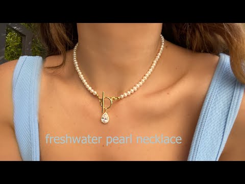 Rubans Ocean's Elegance White Pearl Blue Stone Necklace Set