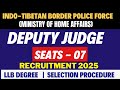 Deputy Judge Vacancy 2025 | Legal Vacancy in Indian Army | Seats - 07