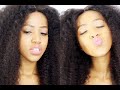 How to: Glueless Kinky Curly Wig Install ft. Bangsontarget Hair | Tutorial
