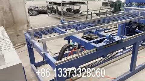 PLC control full automatic welded wire mesh panel making machine