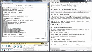 CCNA Security chapter 5 : PT Activity Configure IOS Intrusion Prevention System (IPS) using CLI