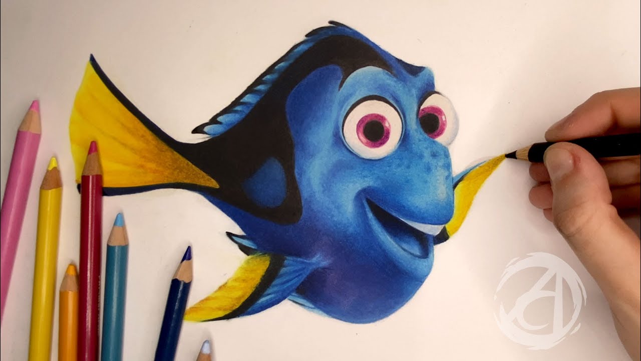COMO DESENHAR A DORY (Procurando Nemo) com a Dai Oliveira - YouTube