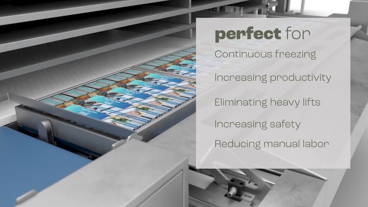 Automatic HS Freezer for freezing of fish & seafood YouTube