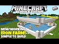 Minecraft Bedrock: IRON FARM! Simple/Working! 420+ Iron/Hour! 1.16 Nether Update Tutorial
