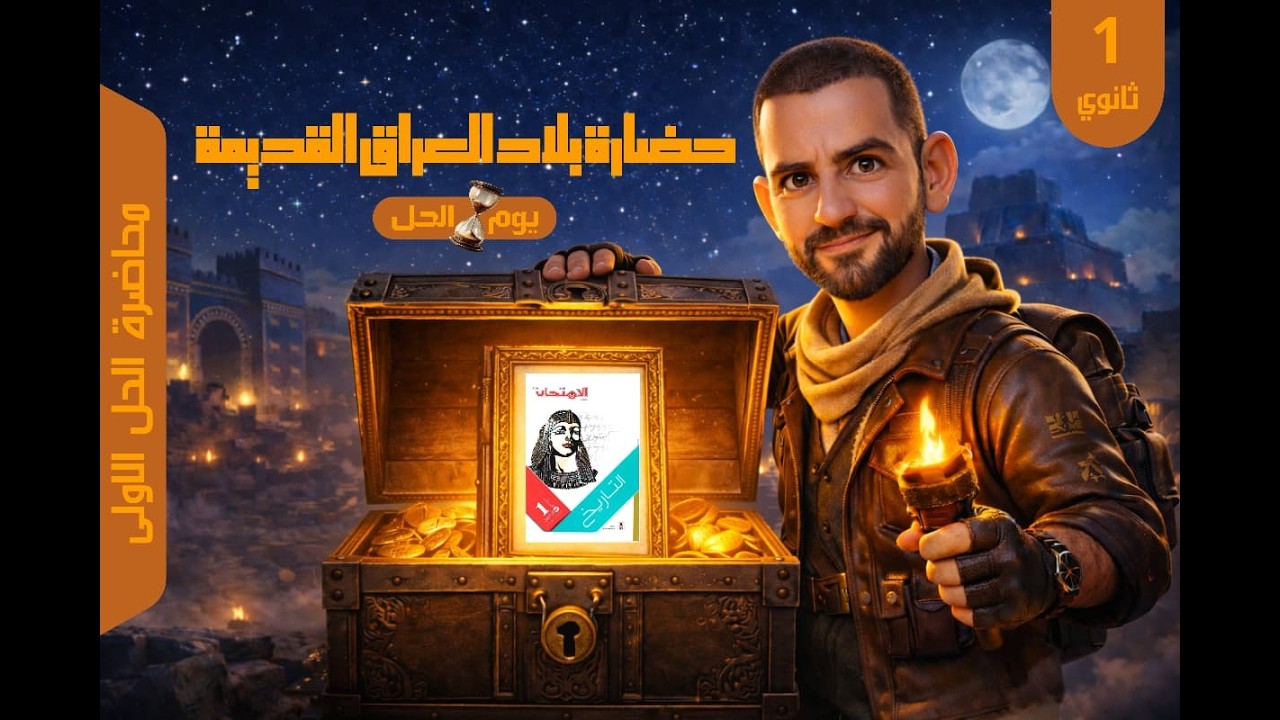 حضارة بلاد العراق القديم |  أولي ثانوي (محاضرة الحل)