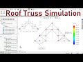 Solidworks Simulations Tutorials | Structural Analysis of a Roof Truss