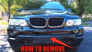 Front Bumper Removal BMW X5 E53