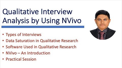 Qualitative Interview Analysis by Using NVivo