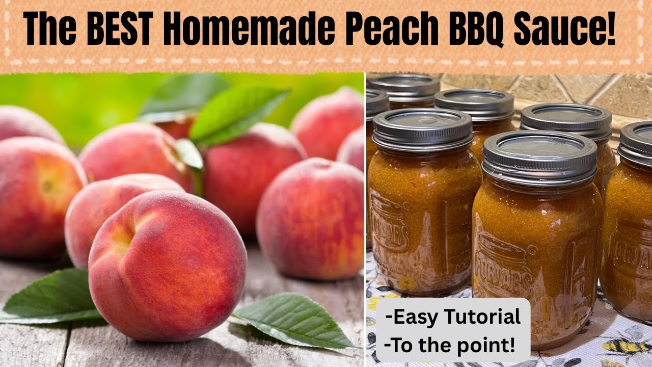 How To Make & Can Peach BBQ Sauce From Scratch | Easy Peach BBQ Recipe