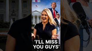 ‘I’ll Miss You Guys’: Karoline Leavitt Bids Farewell #Trump #KarolineLeavitt