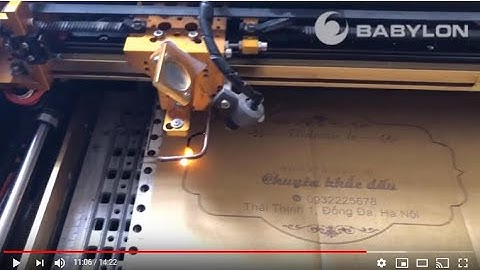 Hướng dẫn làm bảng gỗ khắc tên shop bằng máy Laser 3020, 6040