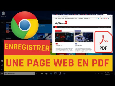 Comment enregistrer une page web en PDF dans Google Chrome