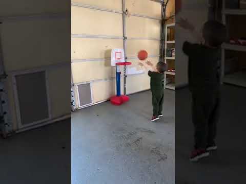 Watching My Grandson Shoot Hoops