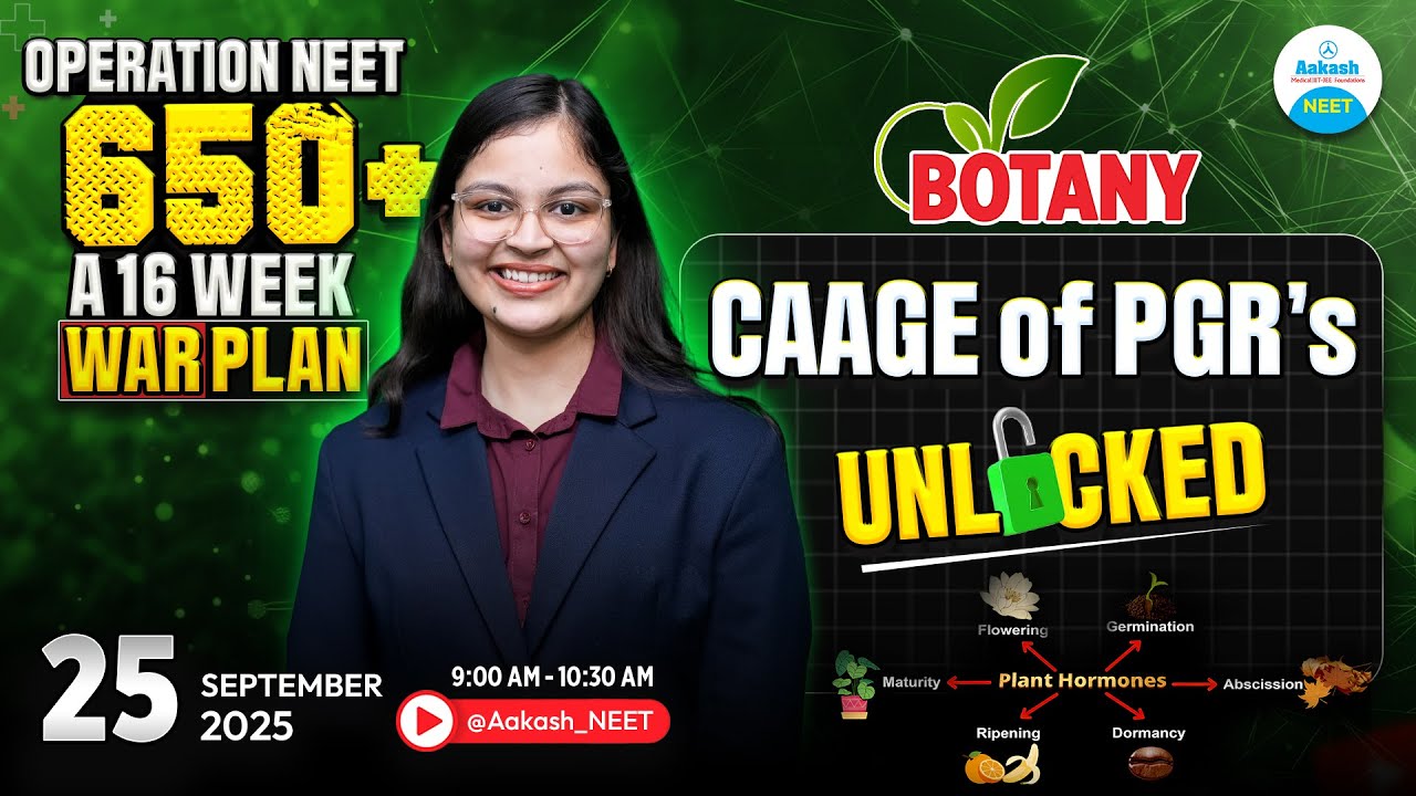 NEET Botany | Plant Growth Regulators (PGRs) Unlocked | Operation 650+  LIVE 