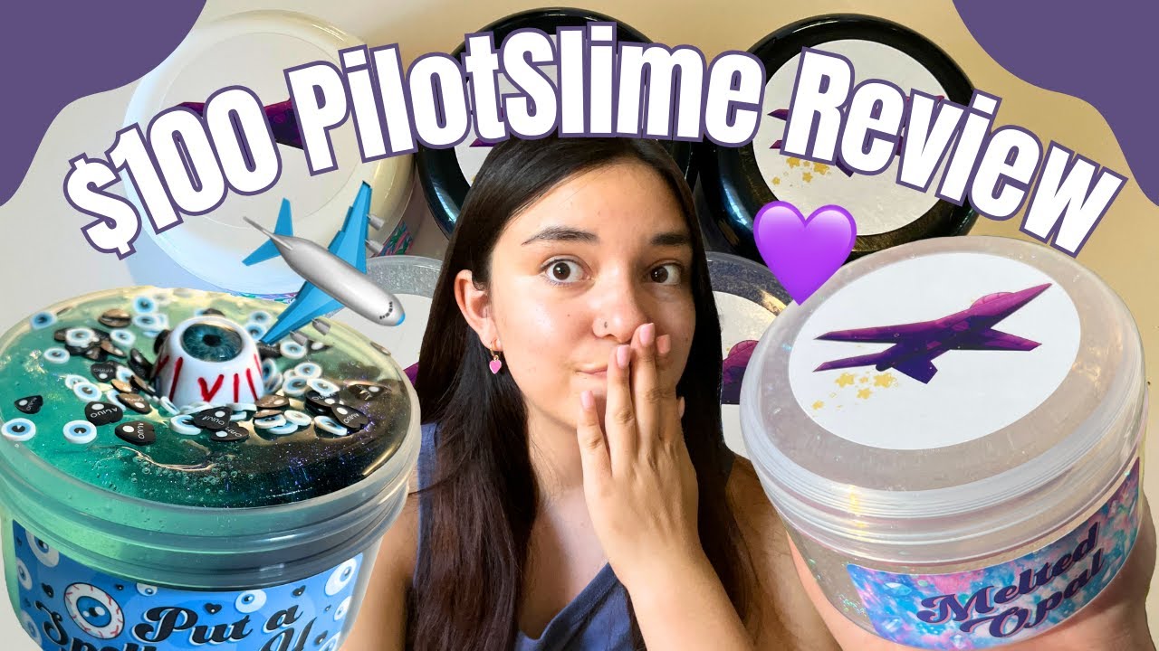 $100 PilotSlime Review (my new favorite slime shop?!) ✈️💜
