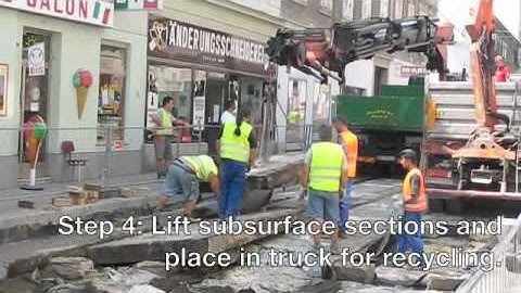 Westbahnstrasse Tram Track Rebuild: Demolishing the Street