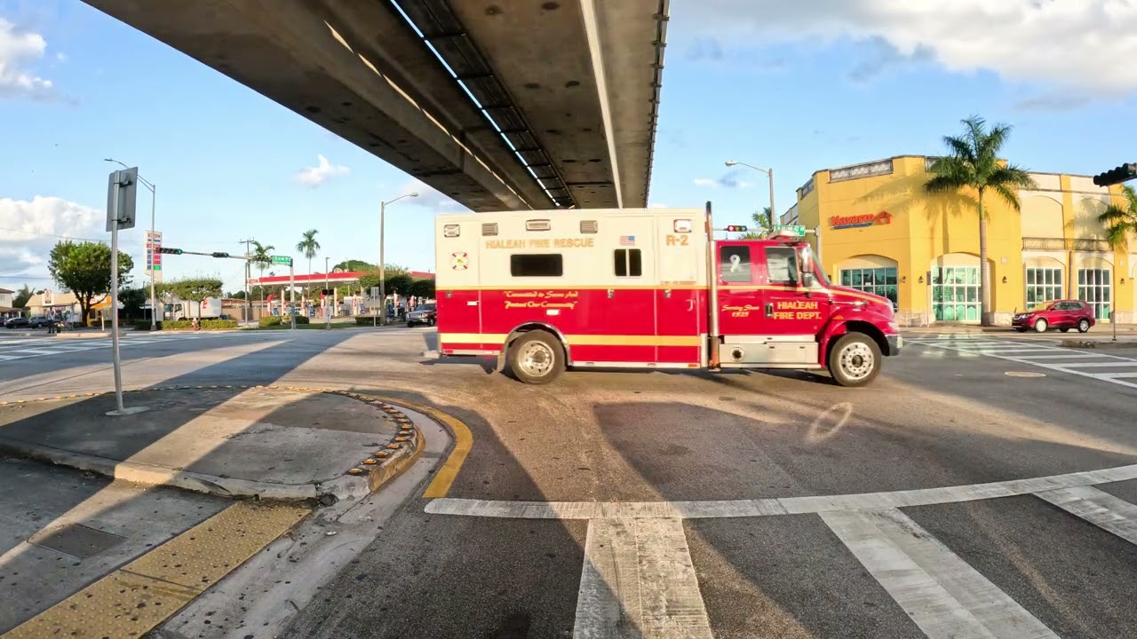 Manejando Por: Hialeah, Florida 4K  🌴